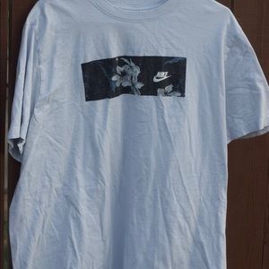 Light Blue Nike floral shirt